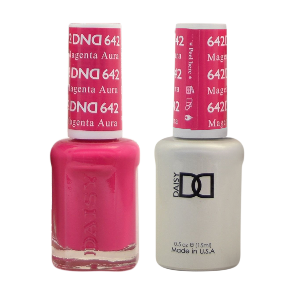 DND Nail Lacquer And Gel Polish, 642, Magenta Aura, 0.5oz MY0924