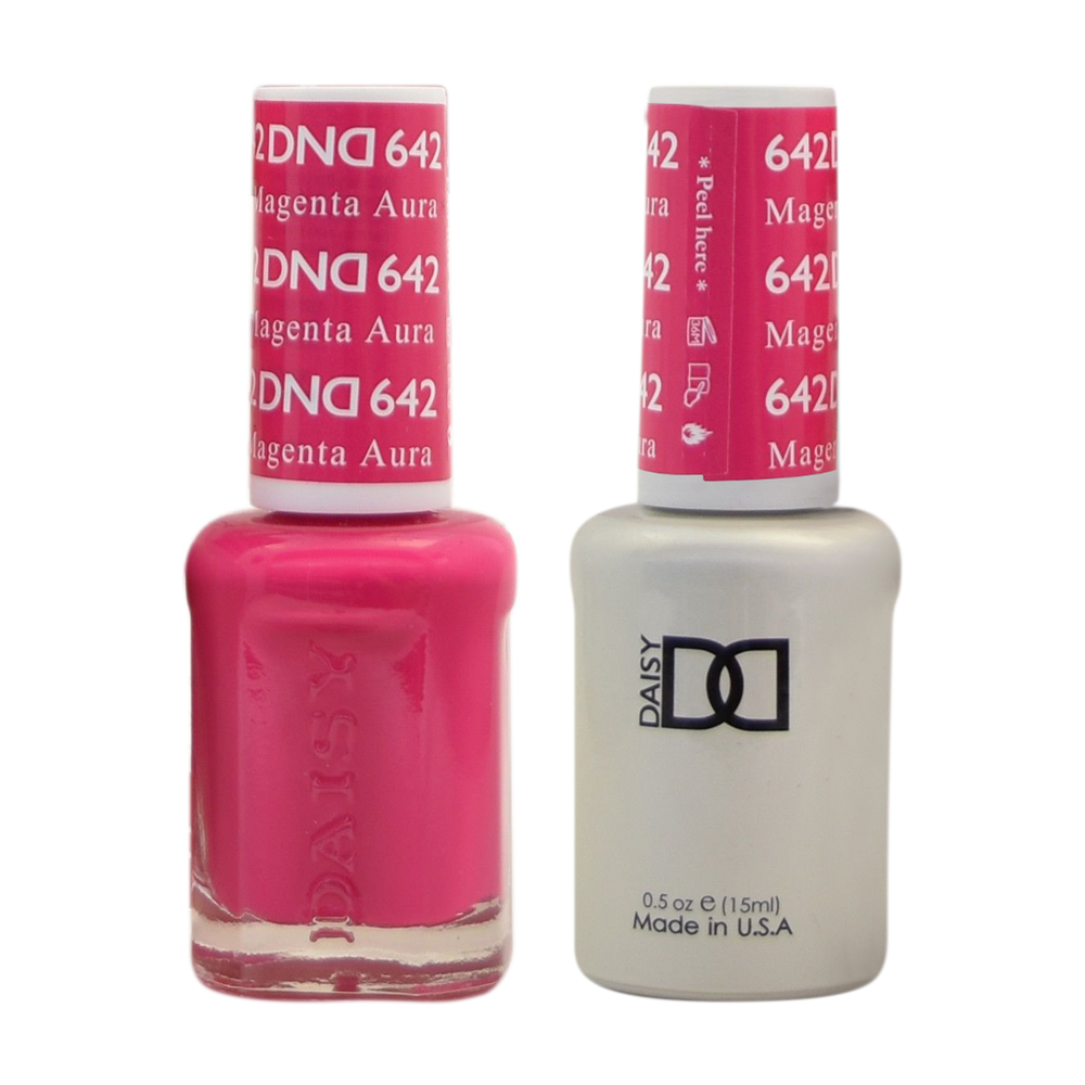 DND Nail Lacquer And Gel Polish, 642, Magenta Aura, 0.5oz MY0924