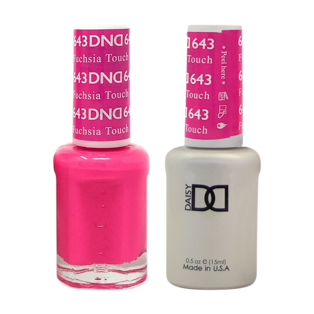 DND Nail Lacquer And Gel Polish, 643, Fuchsia Touch, 0.5oz MY0924