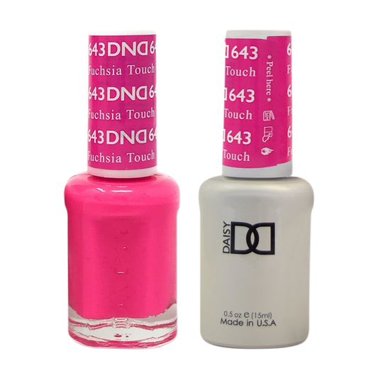 DND Nail Lacquer And Gel Polish, 643, Fuchsia Touch, 0.5oz MY0924