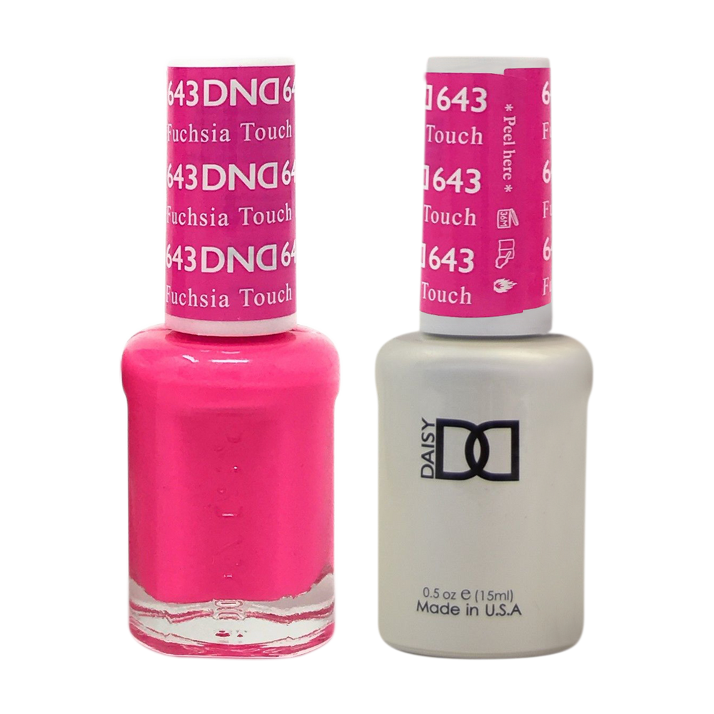 DND Nail Lacquer And Gel Polish, 643, Fuchsia Touch, 0.5oz MY0924