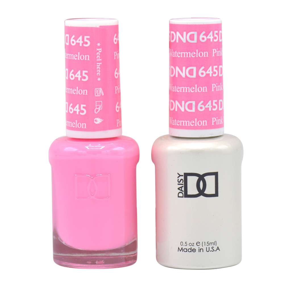 DND Nail Lacquer And Gel Polish, 645, Pink Watermelon, 0.5oz MY0924