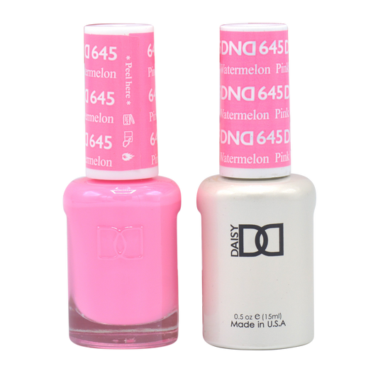 DND Nail Lacquer And Gel Polish, 645, Pink Watermelon, 0.5oz MY0924