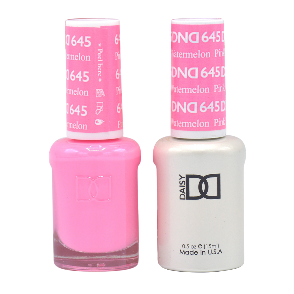 DND Nail Lacquer And Gel Polish, 645, Pink Watermelon, 0.5oz MY0924