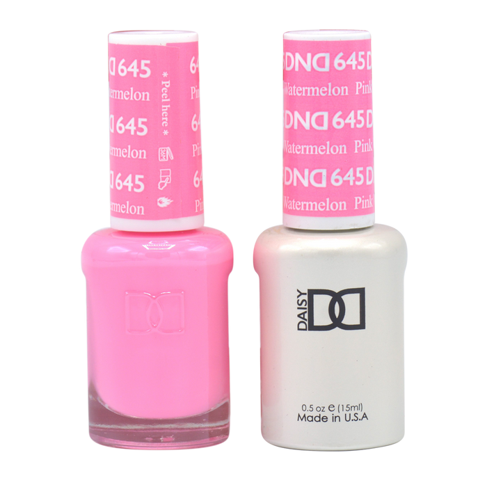 DND Nail Lacquer And Gel Polish, 645, Pink Watermelon, 0.5oz MY0924