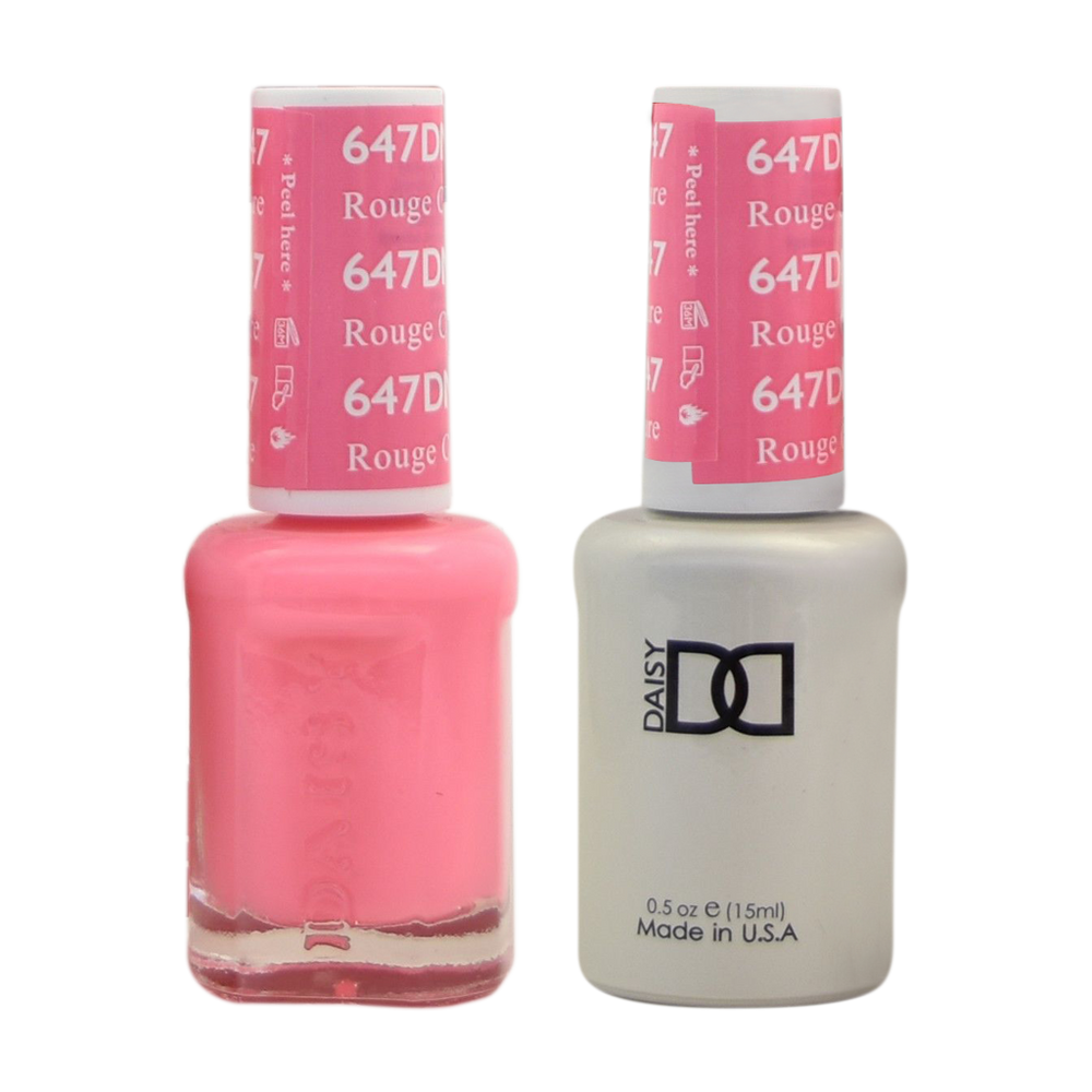 DND Nail Lacquer And Gel Polish, 647, Rouge Couture, 0.5oz MY0924