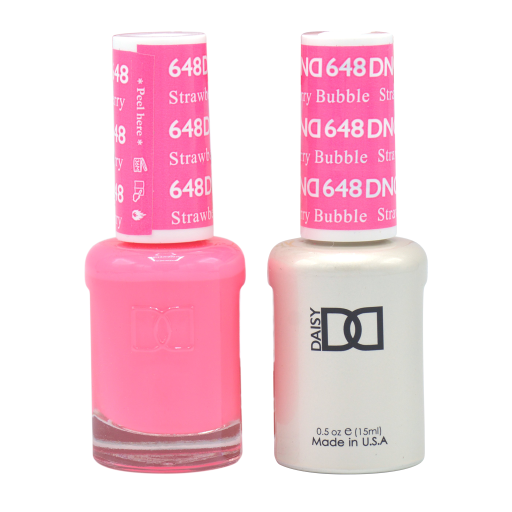 DND Nail Lacquer And Gel Polish, 648, Straberry Bubble, 0.5oz MY0924