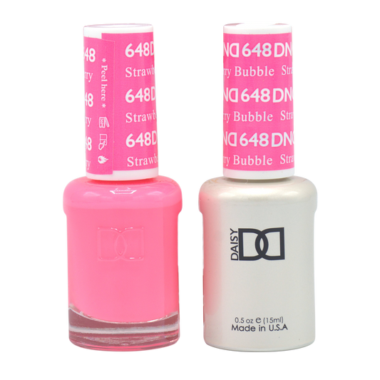 DND Nail Lacquer And Gel Polish, 648, Straberry Bubble, 0.5oz MY0924