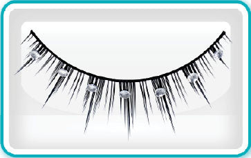 Ardell Eyelashes, Pretty 1 Row, Crystal Stones, 65036 KK BB