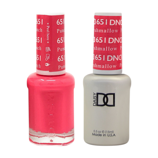 DND Nail Lacquer And Gel Polish, 651, Punch Marshmallow, 0.5oz MY0924