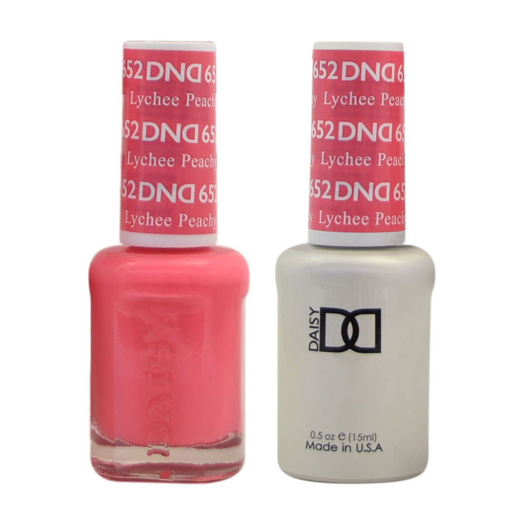 DND Nail Lacquer And Gel Polish, 652, Lychee Peachy, 0.5oz MY0924