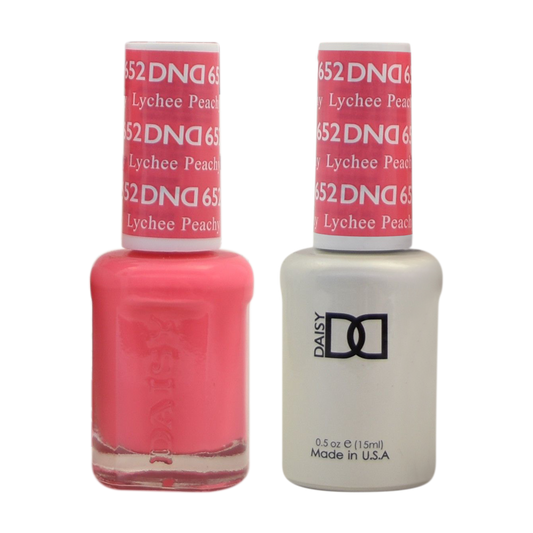 DND Nail Lacquer And Gel Polish, 652, Lychee Peachy, 0.5oz MY0924