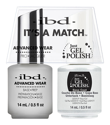 IBD Just Gel Polish, 65463, It's A Match Duo, Base Coat, 0.5oz KK1022