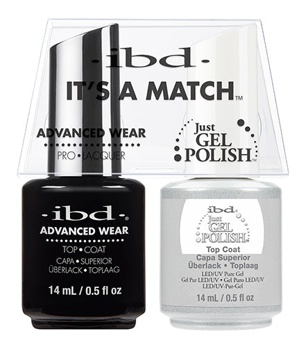 IBD Just Gel Polish, 65464, It's A Match Duo, Top Coat, 0.5oz KK1022