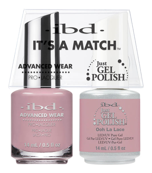 IBD Just Gel Polish, 65478, It's A Match Duo, Oohlalace, 0.5oz KK