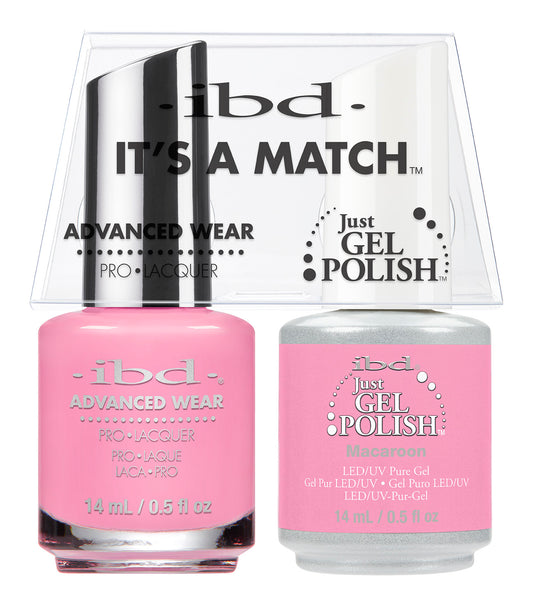 IBD Just Gel Polish, 65481, It's A Match Duo, Macaroon, 0.5oz KK