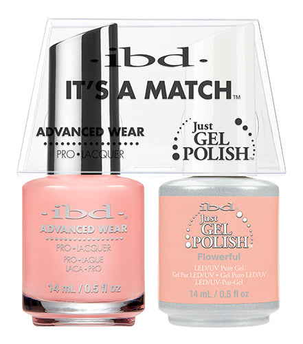 IBD Just Gel Polish, 65484, It's A Match Duo, Flowerful, 0.5oz KK