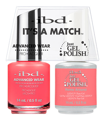 IBD Just Gel Polish, 65485, It's A Match Duo, Rome Around, 0.5oz KK