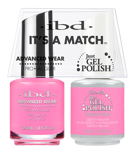 IBD Just Gel Polish, 65488, It's A Match Duo, Tickled Pink, 0.5oz KK