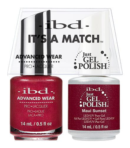 IBD Just Gel Polish, 65500, It's A Match Duo, Maui Sunset, 0.5oz KK