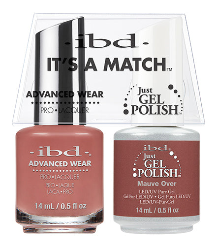 IBD Just Gel Polish, 65503, It's A Match Duo, Mauve Over, 0.5oz KK