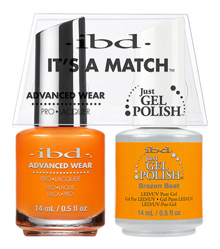 IBD Just Gel Polish, 65504, It's A Match Duo, Brazen Beat, 0.5oz KK