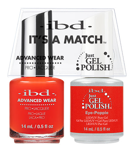 IBD Just Gel Polish, 65506, It's A Match Duo, Eye Poppie, 0.5oz KK