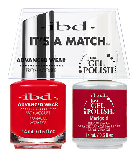 IBD Just Gel Polish, 65513, It's A Match Duo, MariGold, 0.5oz KK