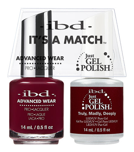 IBD Just Gel Polish, 65522, It's A Match Duo, Truly, Madly, Deeply, 0.5oz KK