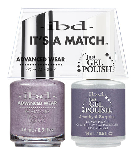 IBD Just Gel Polish, 65526, It's A Match Duo, Amethyst Surprise, 0.5oz KK