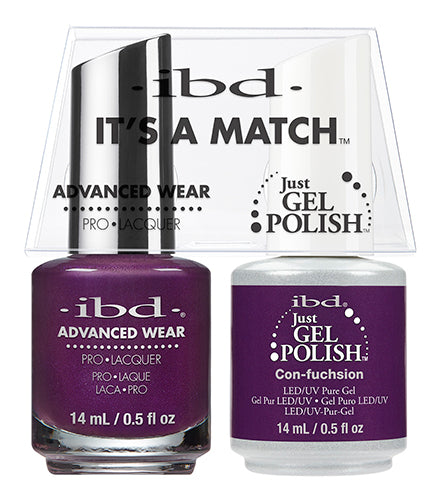 IBD Just Gel Polish, 65531, It's A Match Duo, Con-Fuchsion, 0.5oz KK