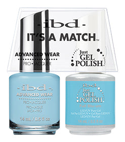 IBD Just Gel Polish, 65544, It's A Match Duo, Full Blu-Um, 0.5oz KK