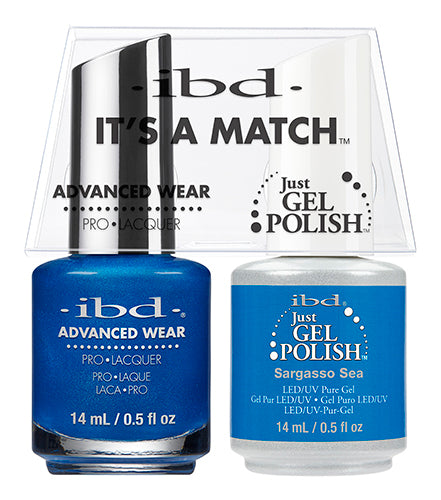 IBD Just Gel Polish, 65545, It's A Match Duo, Sargasso Sea, 0.5oz KK