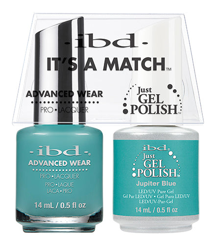 IBD Just Gel Polish, 65549, It's A Match Duo, Jupiter Blue, 0.5oz KK