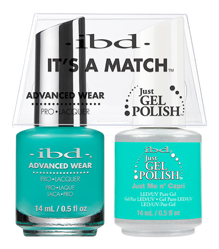 IBD Just Gel Polish, 65554, It's A Match Duo, Just Me N' Capri, 0.5oz KK