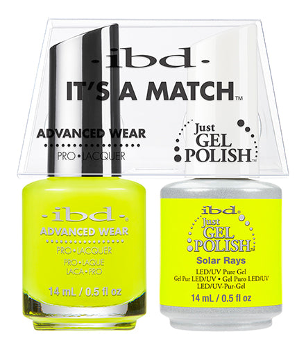 IBD Just Gel Polish, 65559, It's A Match Duo, Solar Rays, 0.5oz KK