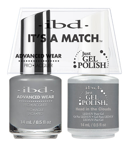 IBD Just Gel Polish, 65563, It's A Match Duo, Head In The Clouds, 0.5oz KK