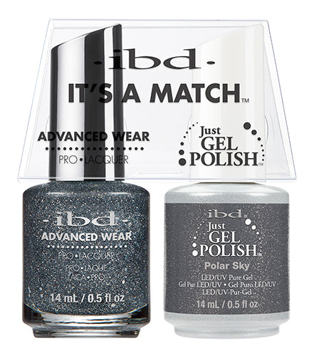 IBD Just Gel Polish, 65564, It's A Match Duo, Polar Sky, 0.5oz KK