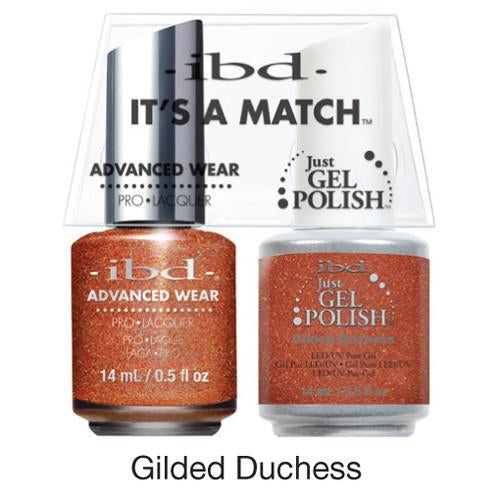IBD Just Gel Polish, 65675, It's A Match Duo, Gilded Duchess, 0.5oz KK