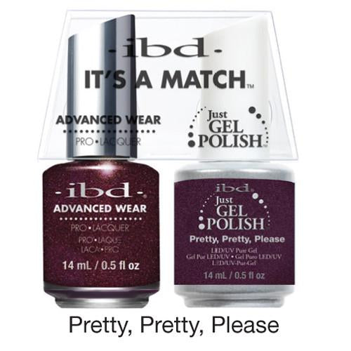 IBD Just Gel Polish, 65678, It's A Match Duo, Pretty, Pretty, Please, 0.5oz KK