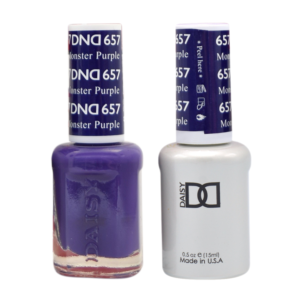 DND Nail Lacquer And Gel Polish, 657, Monster Purple, 0.5oz MY0924