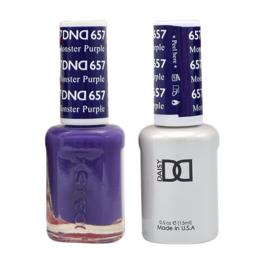 DND Nail Lacquer And Gel Polish, 657, Monster Purple, 0.5oz MY0924