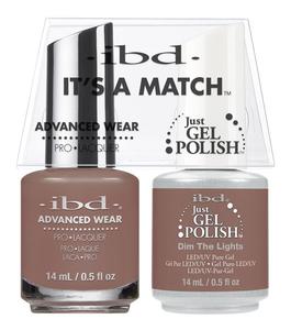 IBD Just Gel Polish, 65746, It's A Match Duo, Dim The Lights, 0.5oz KK