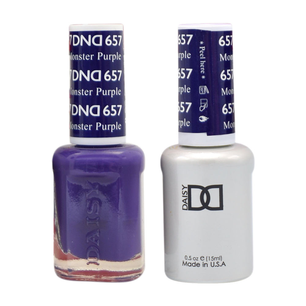 DND Nail Lacquer And Gel Polish, 657, Monster Purple, 0.5oz MY0924