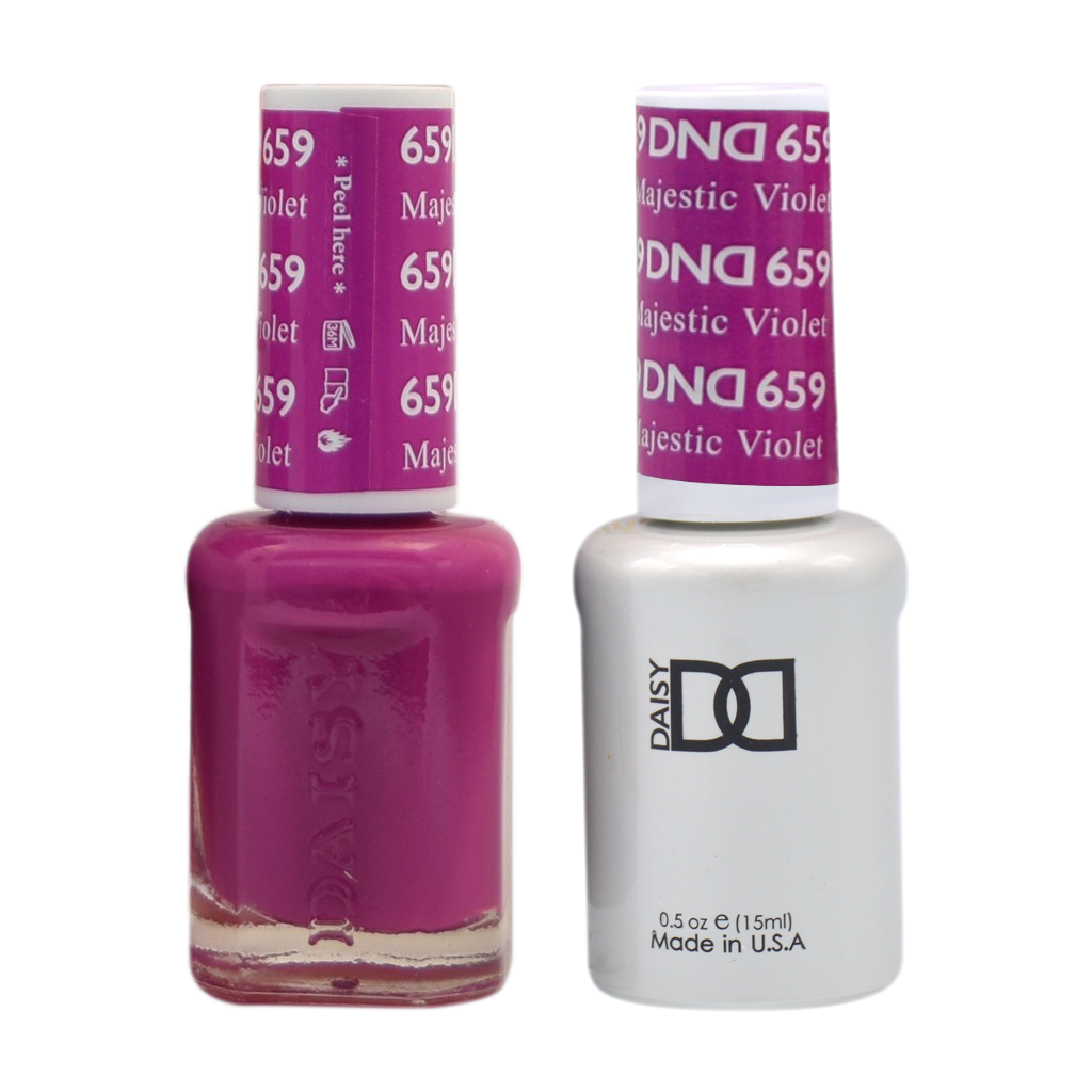 DND Nail Lacquer And Gel Polish, 659, Majestic Violet, 0.5oz MY0924