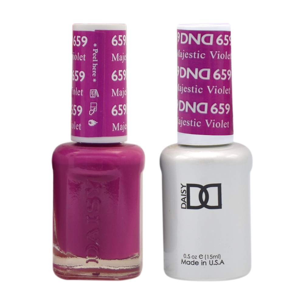 DND Nail Lacquer And Gel Polish, 659, Majestic Violet, 0.5oz MY0924