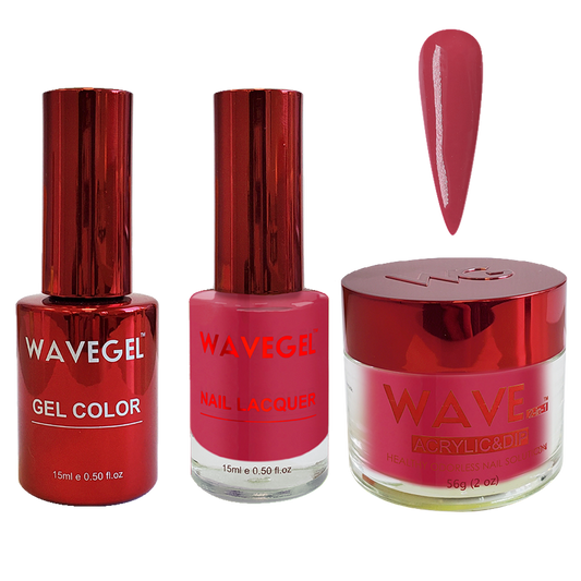 Wave Gel 4in1 Dipping Powder + Gel Polish + Nail Lacquer, QUEEN Collection, 065, Berry Berry Broadway