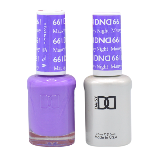 DND Nail Lacquer And Gel Polish, 661, Mauvy Night, 0.5oz MY0924