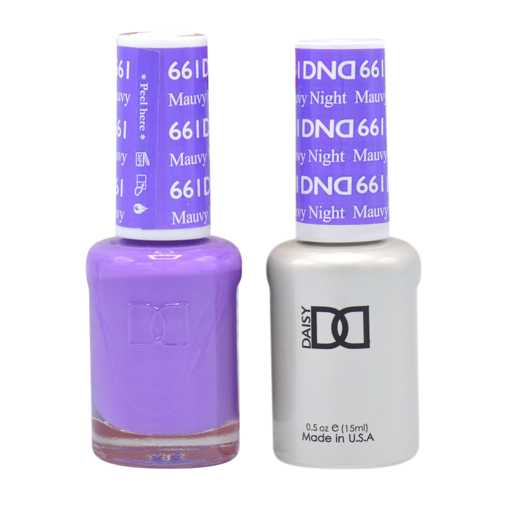 DND Nail Lacquer And Gel Polish, 661, Mauvy Night, 0.5oz MY0924