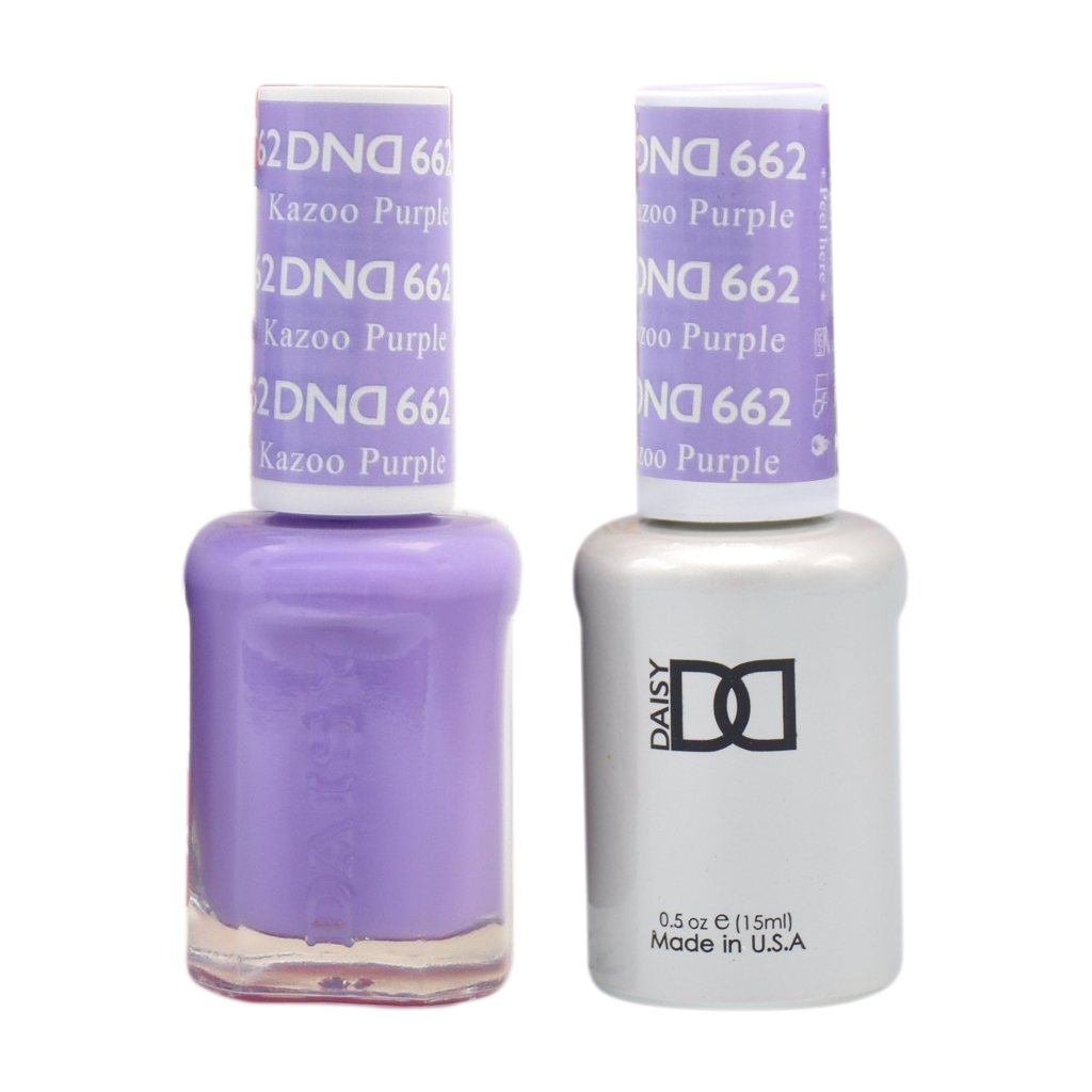 DND Nail Lacquer And Gel Polish, 662, Kazoo Purple, 0.5oz MY0924